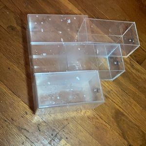 Organizer with three drawers and handles